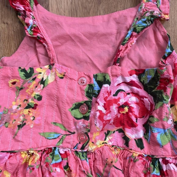 Zunie Floral Flutter Sleeve Dress 7 8 medium - Picture 5 of 6